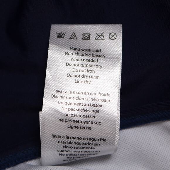 Sun & Sea Strappy Convertible Two Piece Bikini Halter Strapless Navy Blue Size M - Picture 12 of 14